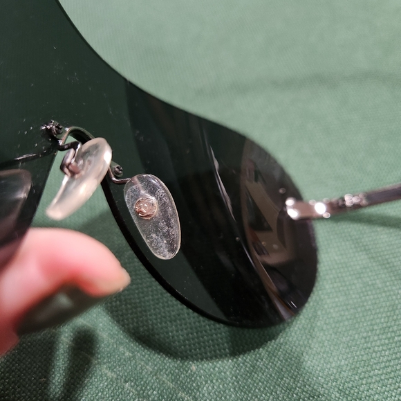 Y2k Chanel Rimless Shield Sunglasses Vintage RARE 4118 108/87 120 - Picture 6 of 7